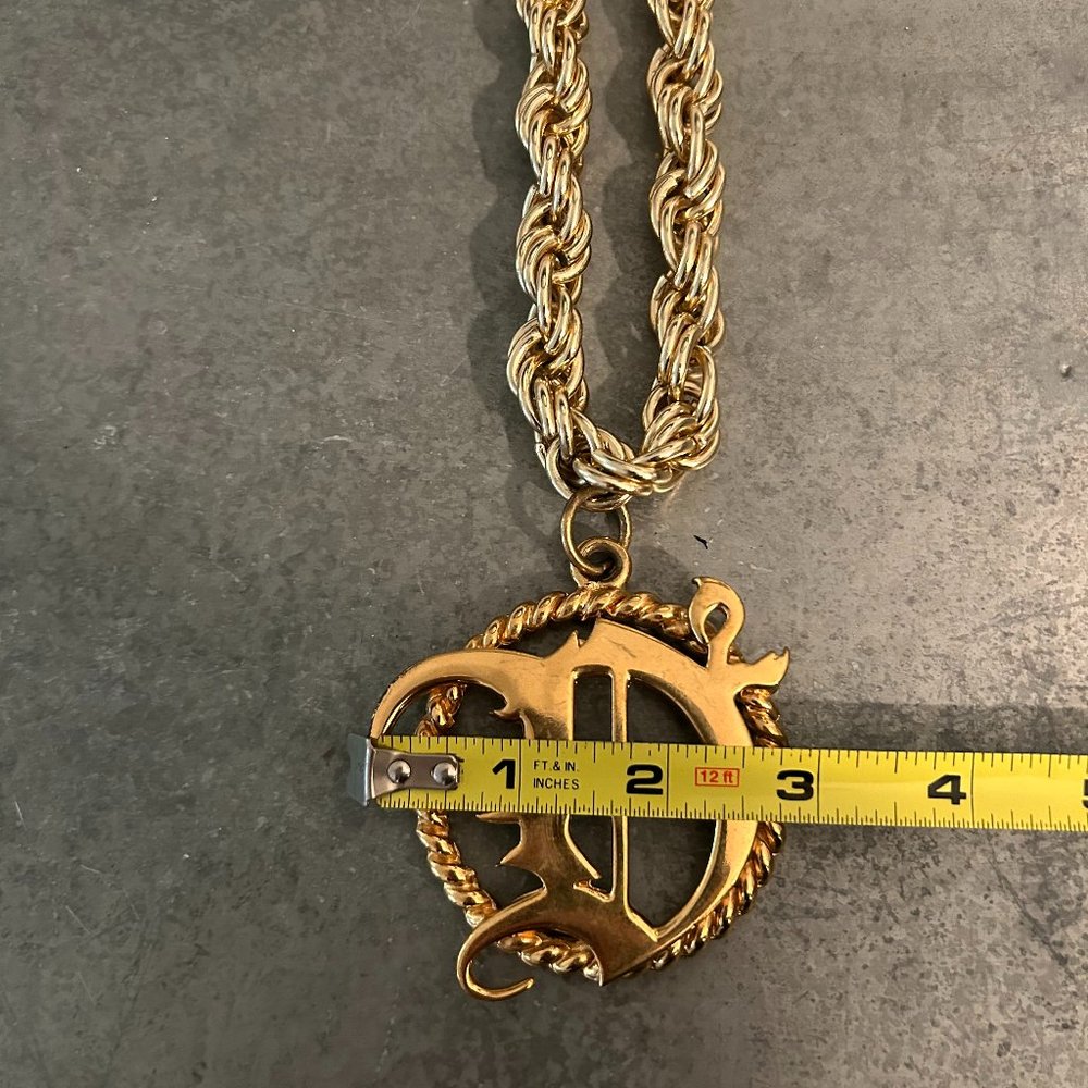 Dsquared2 Gold Rope Chain Necklace - Picture 6 of 7
